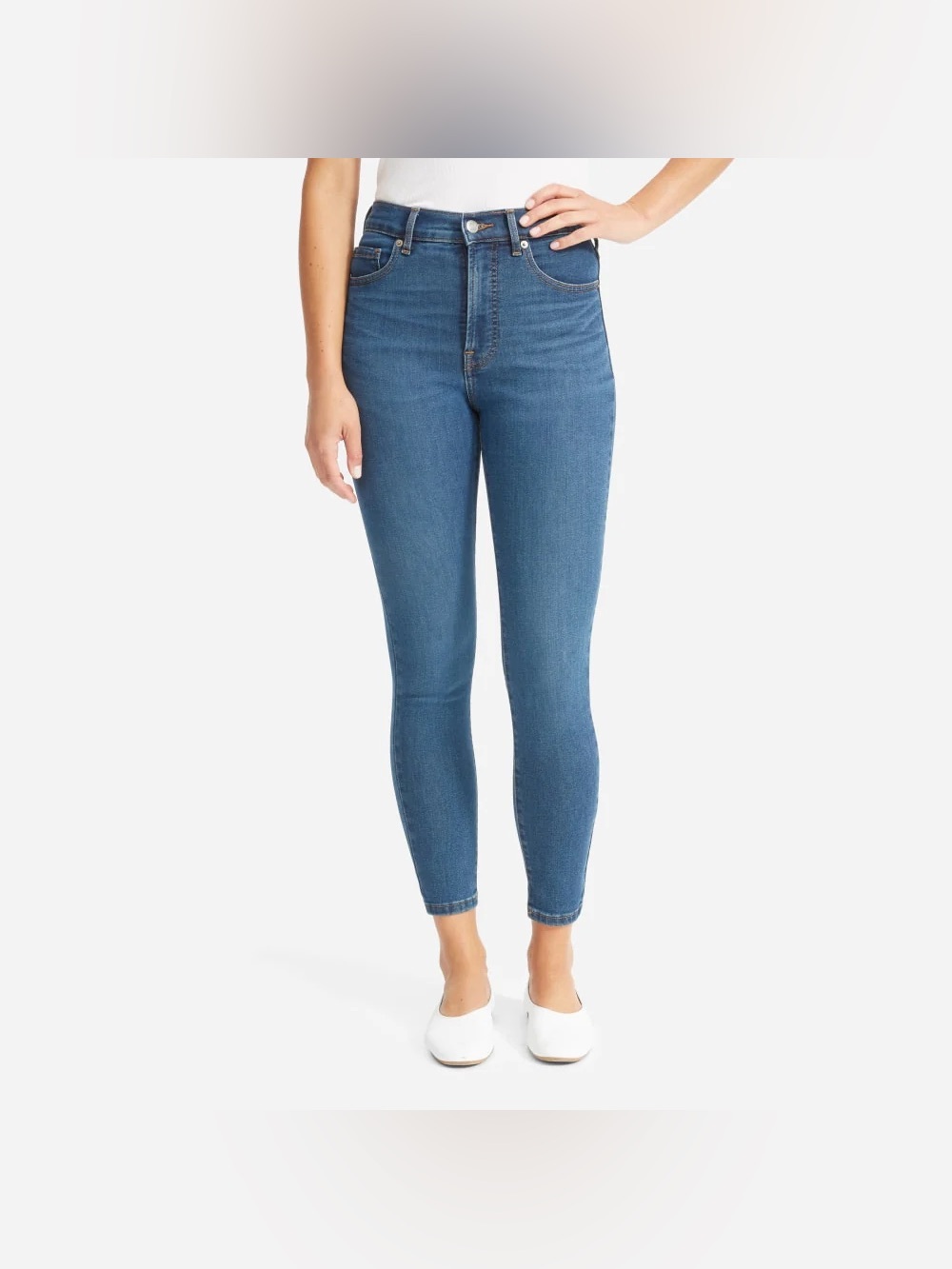 Everlane Authentic Stretch High-Rise Skinny Ankle Jean